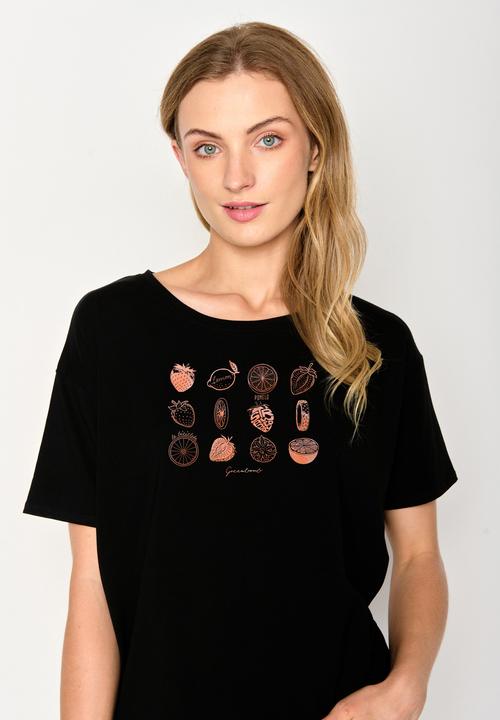 Produktbild Greenbomb Women's Bike Strawberry Feel T-Shirt (M)