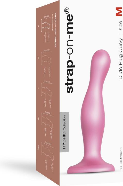 Produktbild Strap-on-me Dildo Plug Curvy Metallic Sugar Pink M