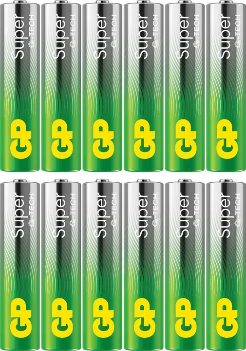 Produktbild GP Batteries Batteries Super Alkaline AAA 1.5v 12pce (12 Stk., AAA)