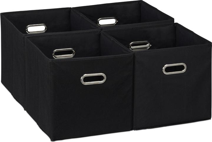 Image du produit Relaxdays 4x boîte de rangement (30 x 30 x 30 x 30 cm, 26 l)