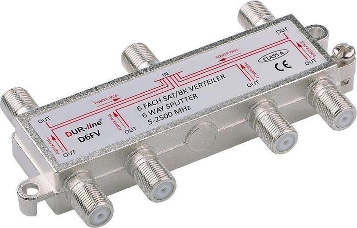 Immagine prodotto Dur-Line D6FV, distributore BK-SAT a 6 vie, compatibile con Unicable (Morsettiere)