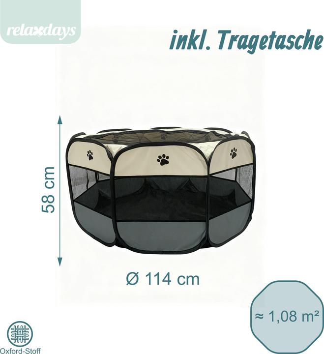 Image du produit Relaxdays Enclos chiots (Tente pour chiens)