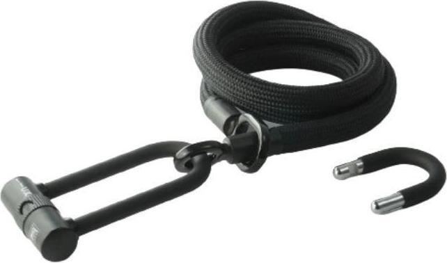 Tex-Lock eyelet Kettenschloss + U/X-lock Mini-Bügelschloss (160 cm)