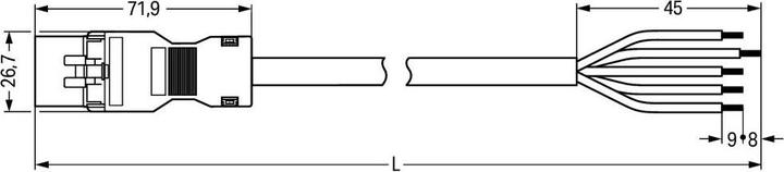 Immagine prodotto Wago 891-8995/206-101 (1 m)