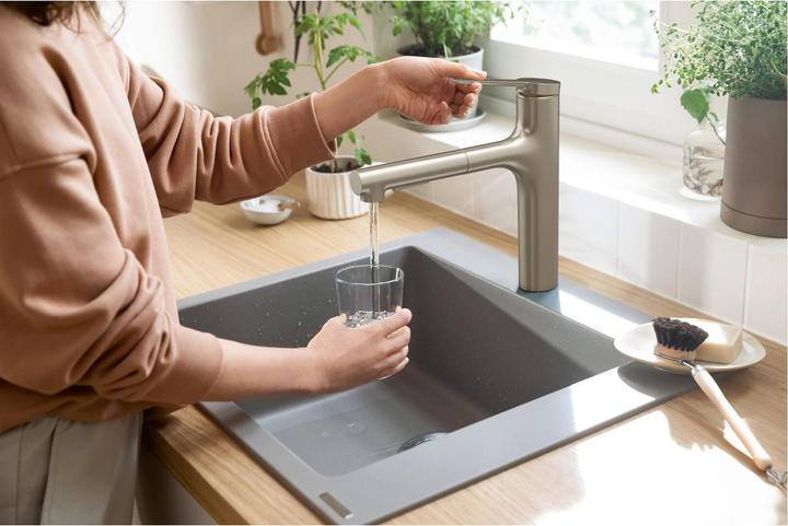 Image du produit hansgrohe Zesis M33 Mitigeur monocommandé pour cuisine 160, douchette extractible, 2 types de jets