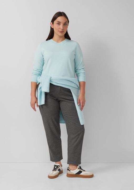 Produktbild s.Oliver Strickpullover Strickpullover aus Viskosemix mit Rippbündchen (50)