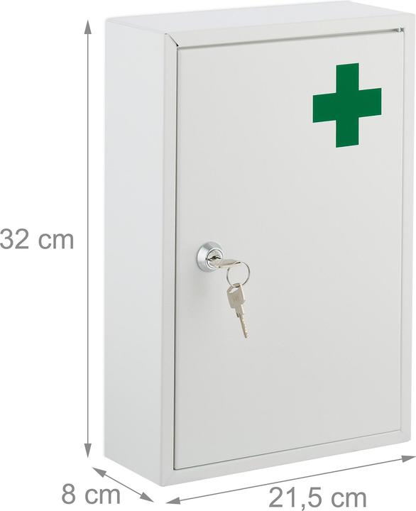 Image du produit Relaxdays Armoire à pharmacie (21.5 x 8 x 32 cm)