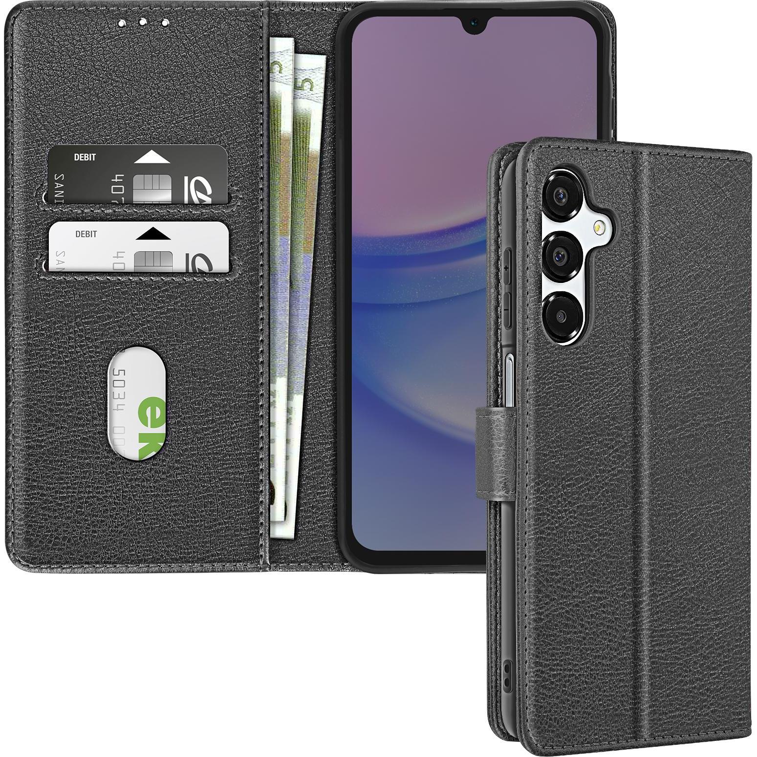Avizar Chesterfield Cover (Samsung Galaxy A16), Smartphone Hülle, Schwarz