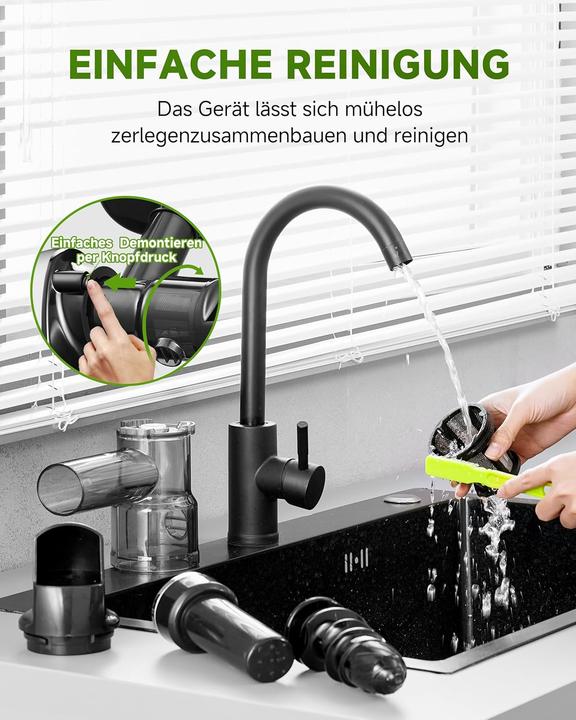 Actual product image Amzchef Cold Press Juicer Silent Reverse Function