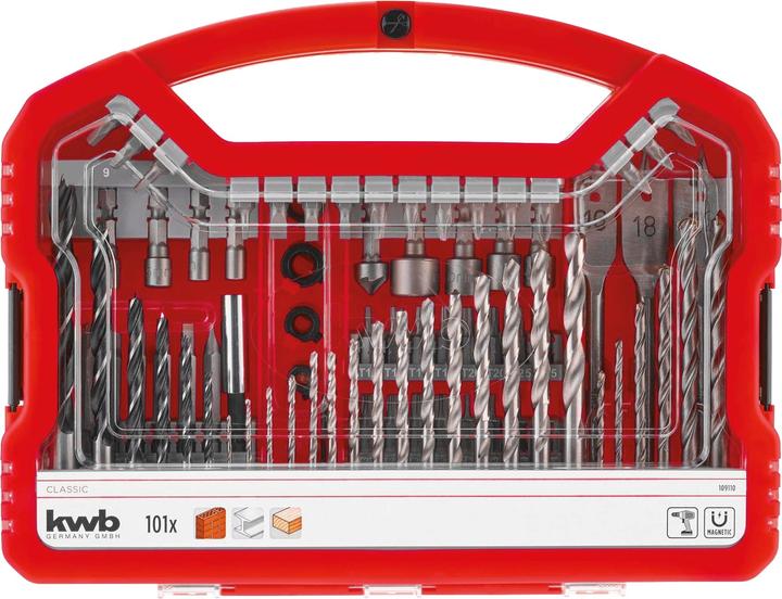 Actual product image kwb Bit drill set 101 pcs. (1.5 - 8 mm)