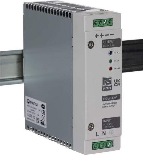 Produktbild RS PRO Din Rail Power Supply, 120W, 12V Output
