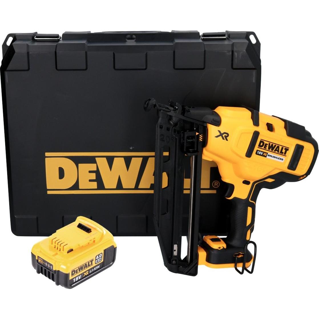 Thumbnail - DeWalt, Tacker + Nagelpistole, DCN 660 N Akku Nagler 18V 32-63 mm Brushless + 1x Akku 4,0 Ah + Koffer - ohne Ladegerät