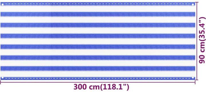 Energie-Label vidaXL Sichtschutz für den Balkon (90 cm)