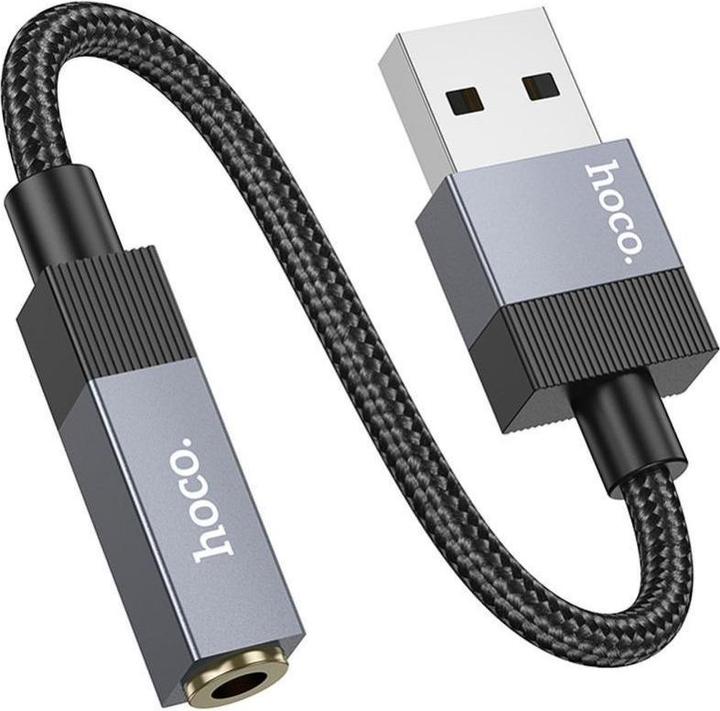 Image du produit Hoco Cable Cable AUX Jack 3,5 mm (male) to Jack 3,5 mm (male) 1 m UPA32 black (1 m, Câble AUX)