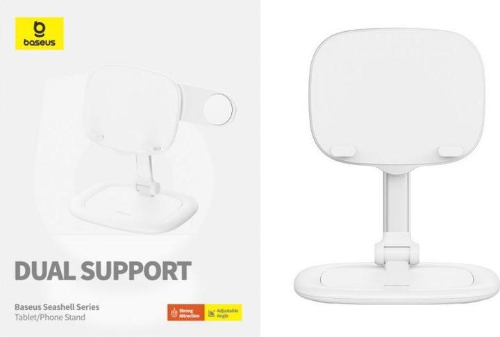 Actual product image Baseus Seashell Series Adjustable Tablet Stand - White