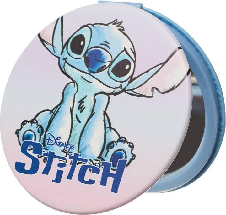 Actual product image Lilo & Stitch Character Face Make-up Bag & Mirror