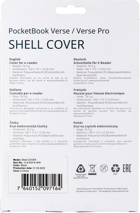 Produktbild PocketBook Shell (Verse, Verse Pro)
