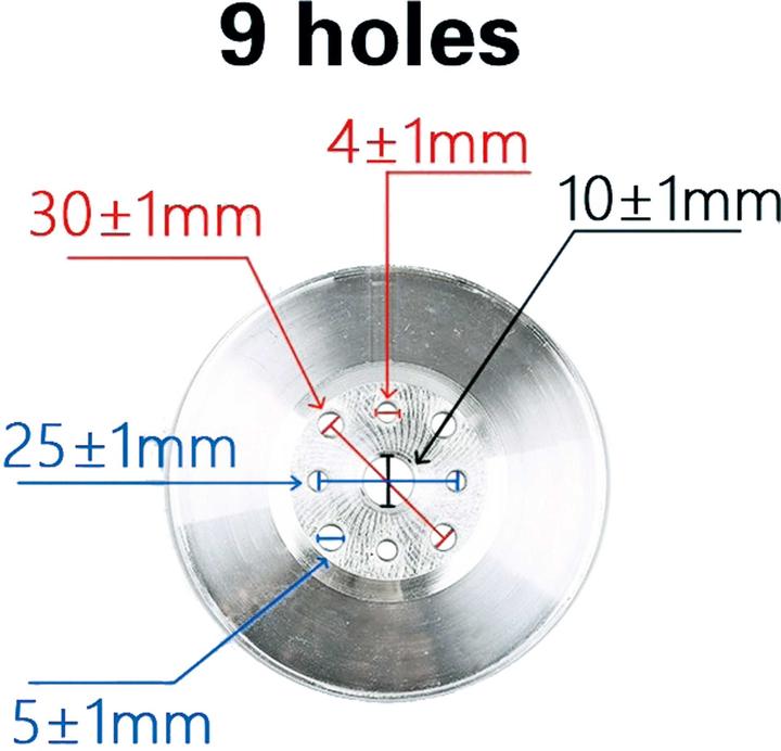 Actual product image Planet-Hobby Aluspinner DLE gebohrt ø 95mm 2-Blatt DLE40/55RA/61/85 normaler Ausschnitt