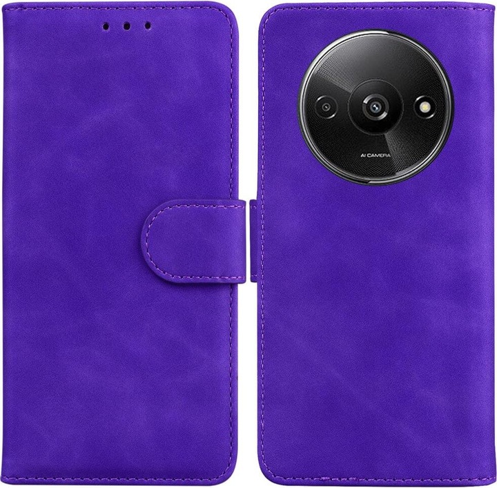 Actual product image Cover-Discount Xiaomi Redmi A3 - Solide Leder Etui Hülle (Xiaomi Redmi A3)