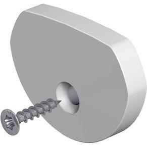 EVN, Accessori per illuminazione, Piastra terminale in alluminio 1x piastra terminale con viti (APRDEAPF)