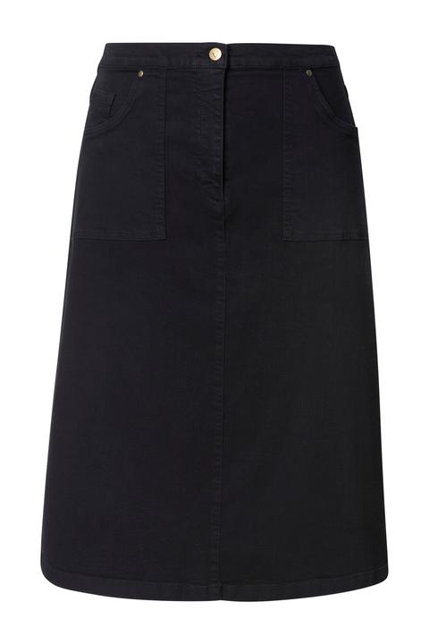 Immagine prodotto Ulla Popken Gonna di jeans in comodo tessuto elasticizzato dal taglio svasato con tasche (62)