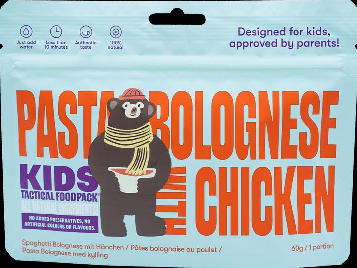 Actual product image Tactical Foodpack Pasta Bolognese with Chicken (60 g)