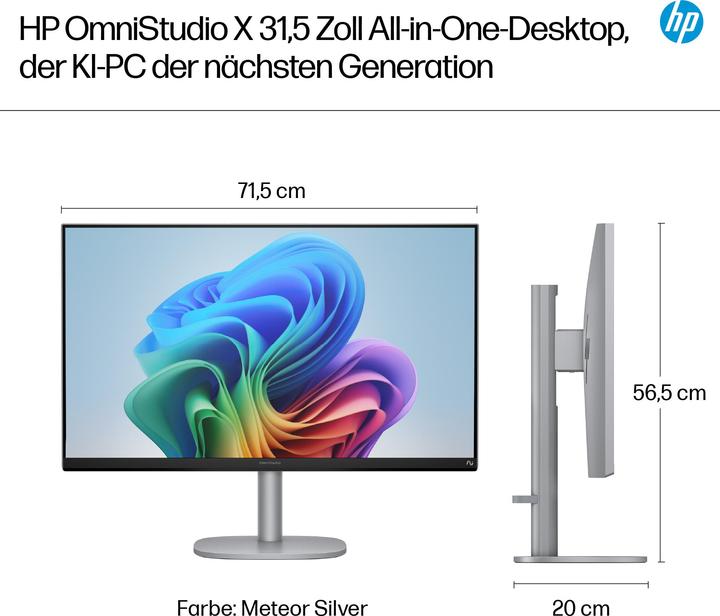 Immagine prodotto HP OmniStudio X AIO 32-c1075ng (1000 GB, 32 GB, Intel Core Ultra 7 258V, GeForce RTX 4050)