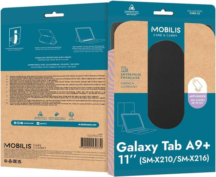 Produktbild Mobilis CASE C2 FOR GALAXY TAB A9 11IN (SM-X210 / SM-X216) - BLACK (Samsung Galaxy Tab A9+)