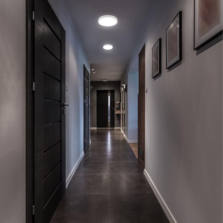 Image du produit B.K.Licht Plafonnier LED, blanc mat, 1xLED platine/12W (1200 lm)