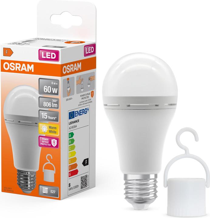 Immagine prodotto Osram LED Classic A 60 Rechargeable (E27, 1x)