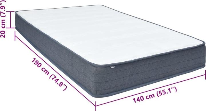 Produktbild vidaXL Boxspringmatratze (Federkern, 140 x 190 cm)