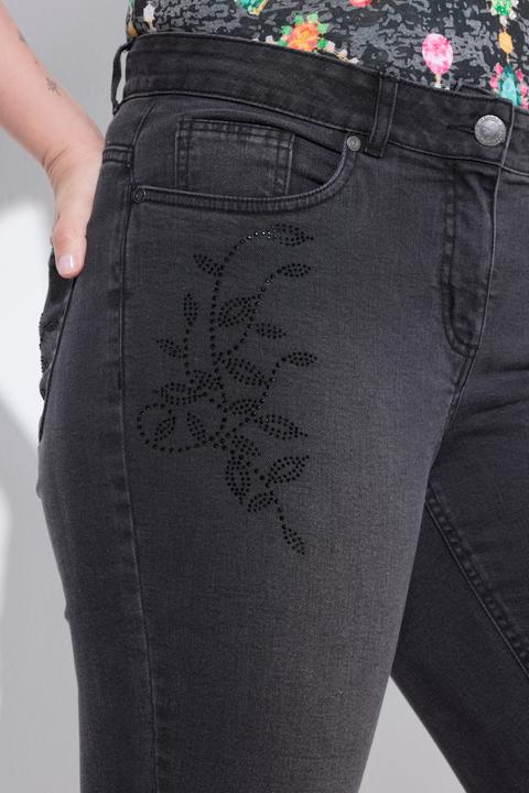 Produktbild Miamoda Jeans, Skinny Fit, 5-Pocket, Glitzersteinchen (44)