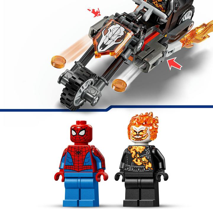 Produktbild LEGO Super Heroes Spider-Man vs. Ghost Rider auf seinem Motorrad (76335, LEGO Marvel)