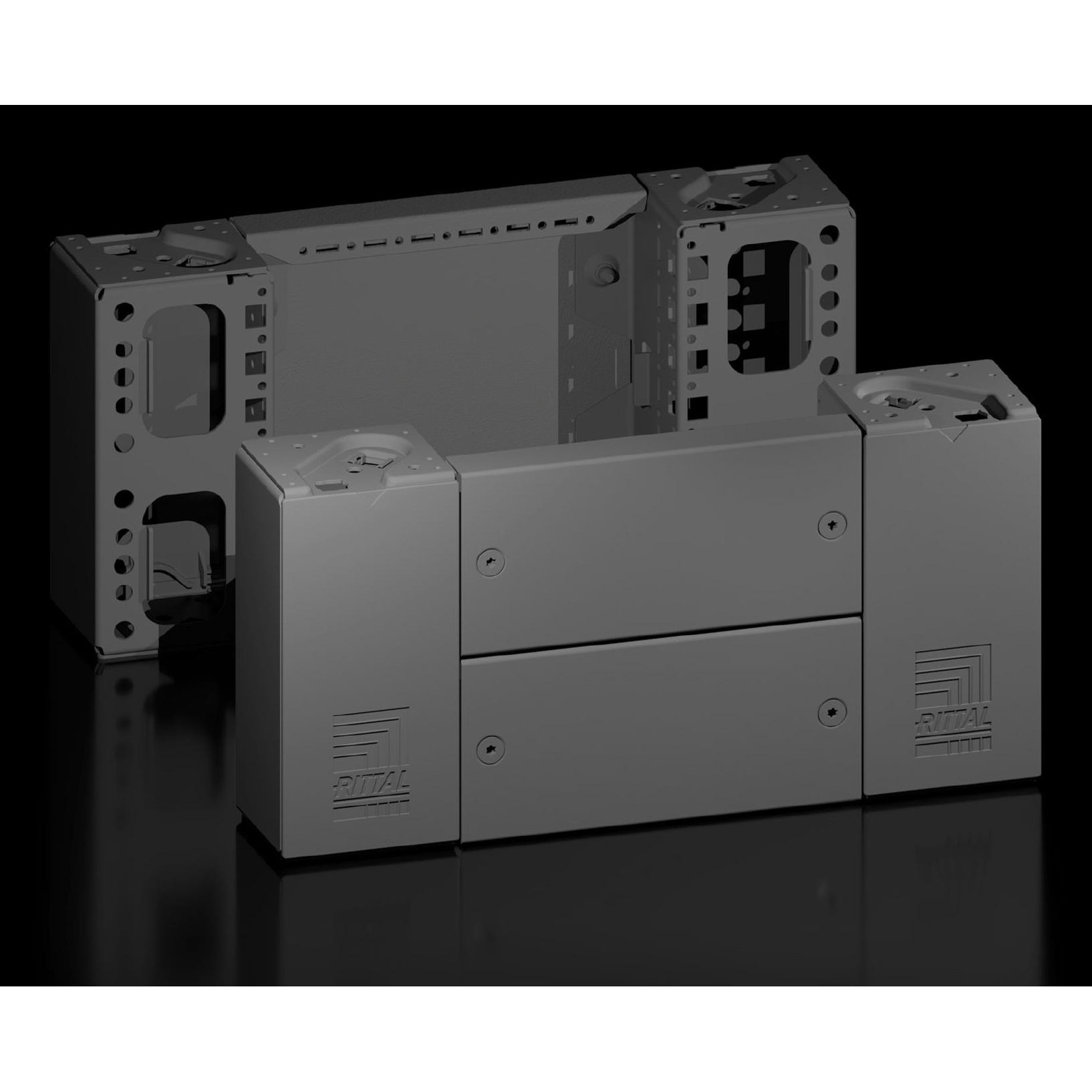 Thumbnail - Rittal RITT Sockel-Eckstück, Serverschrank Zubehör, Schwarz