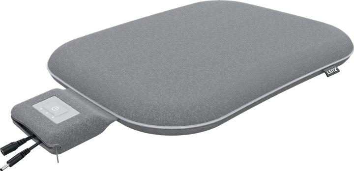 Produktbild Leitz Verwarmtesitzkissen mit Akku, drahtlos, 15 Stunden Laufzeit, 3 Stufen, automatische Abschaltung (30 x 40 cm)