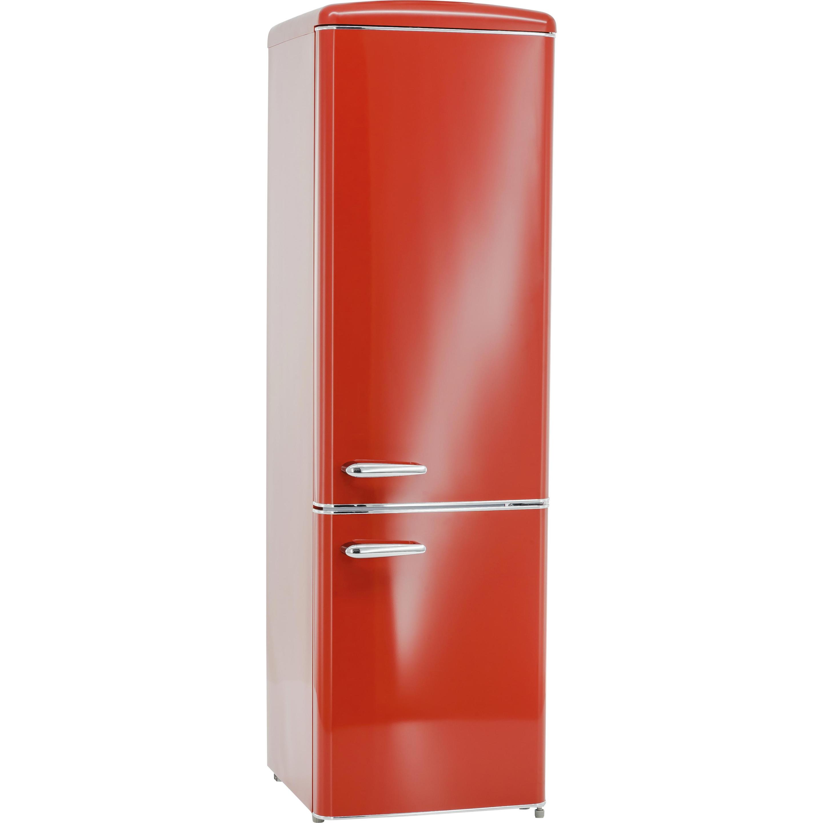 Exquisit Exqu K?hlGefr RKGC25070H160E rot 811727302, Kühlschrank Freistehend, Rot