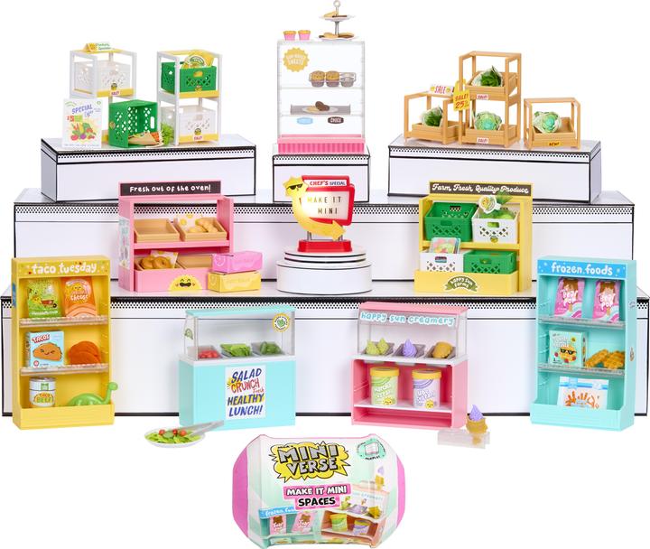 Actual product image MGA Entertainment Miniverse Spaces Furniture Pack in PDQ