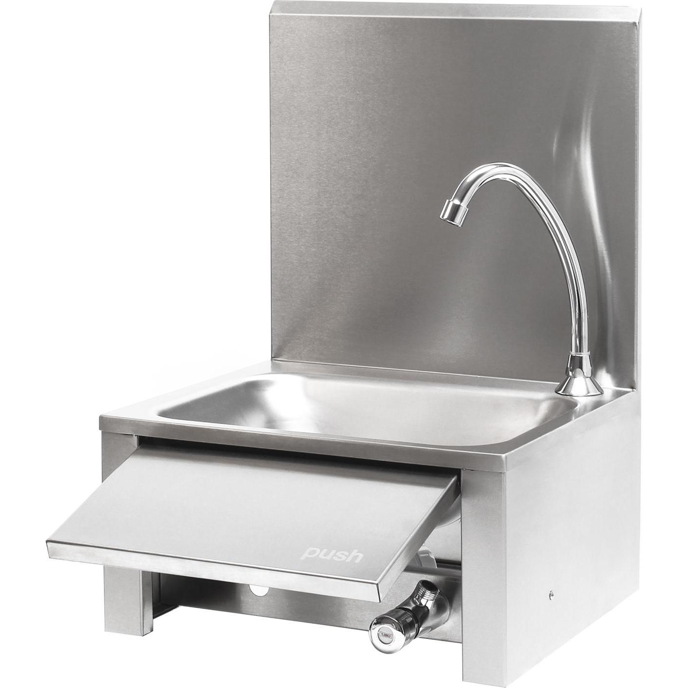 Thumbnail - XPOtool, Waschbecken, Gastro Waschbecken Edelstahl Handwaschbecken quadratisch Spülbecken (390 mm, 355 mm)