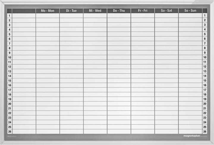 Produktbild Magnetoplan Wochenplaner (90 x 60 cm)