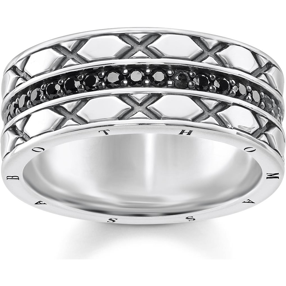 Thomas Sabo, Ring, Ring asiatische Ornamente, (54, 925 Silber)