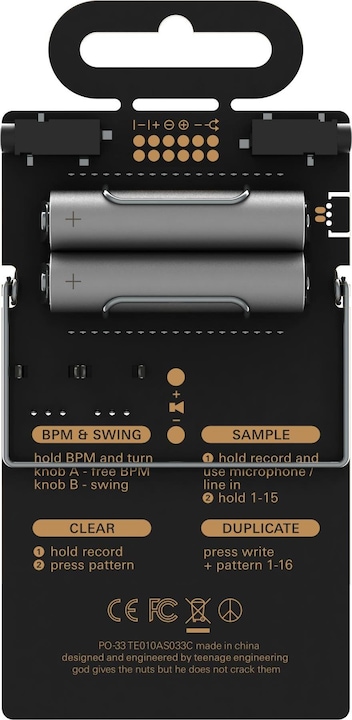 Actual product image Teenage Engineering Po-33 K.O.