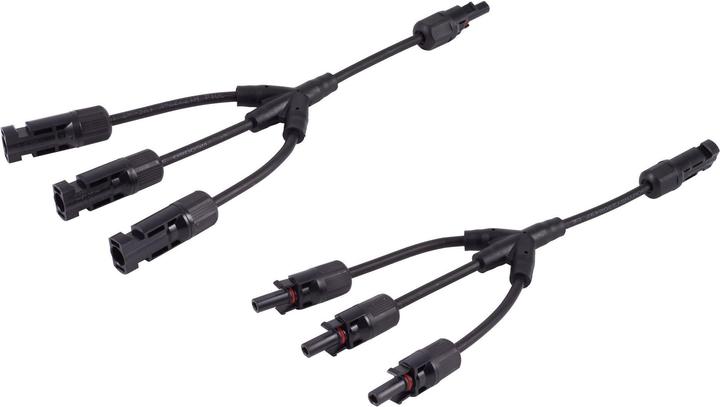 Produktbild Shiverpeaks ®-PV4 T-Adapterkabel Set, 3/1, 6mm², schwarz/schwarz, 30cm (0.30 m)