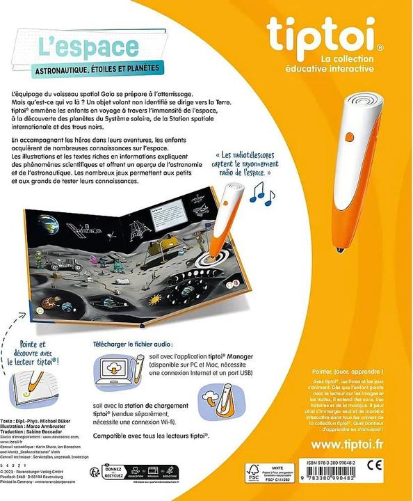Actual product image tiptoi L'espace - Astronautique, Etoiles et Planètes (French, 2025)