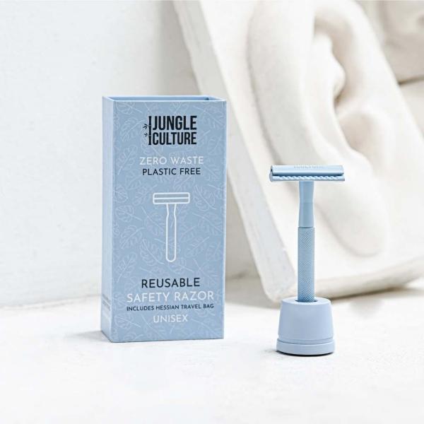 Immagine prodotto Jungle Culture Supporto da barba per rasoio in azzurro