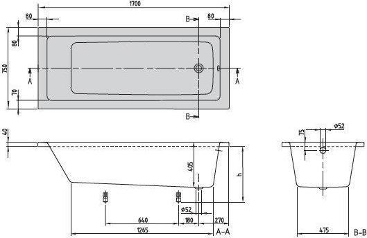 Immagine prodotto Villeroy & Boch Targa Plus (170 cm, 75 cm)