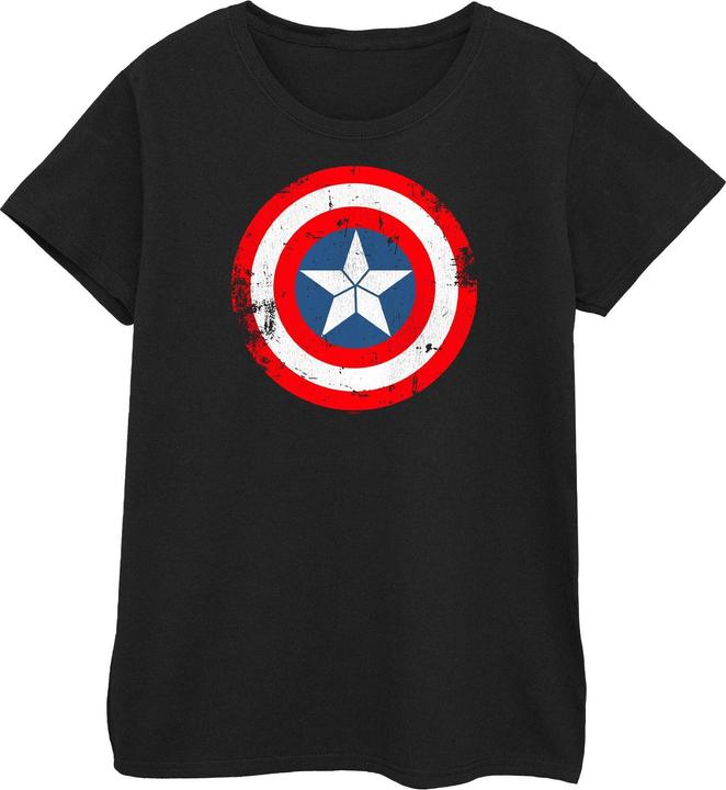 Immagine prodotto Captain America Civil War Distressed Shield Maglietta Donna (L)
