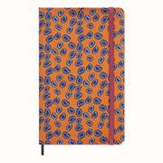 Moleskine Silk Kalender, undatiert, 12 Monate, wöchentlich, large/A5, fester Einband, orange (A5, 1 Monat / 1 Seite)