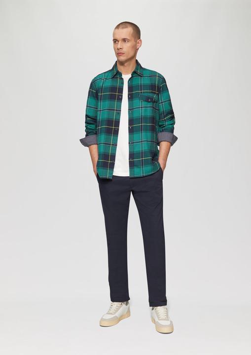 Produktbild S.Oliver Hemd Regular Fit: Kariertes Flanellhemd mit Brusttasche (M)