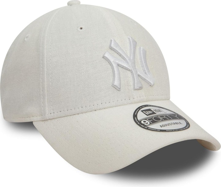 Produktbild New Era 9Forty Strapback Cap - Leinen New York Yankees Weiss