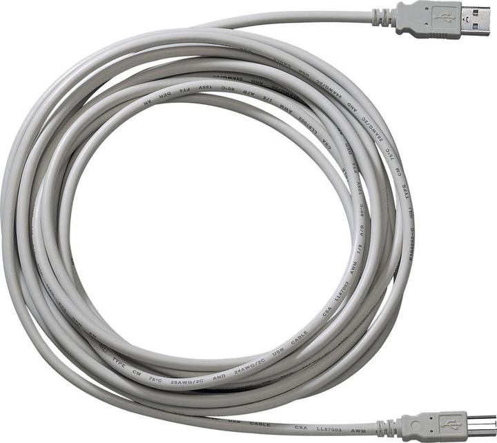 Produktbild Gira 090300 USB Kabel 3 m USB A USB B Männlich Grau (3 m, USB 2.0)